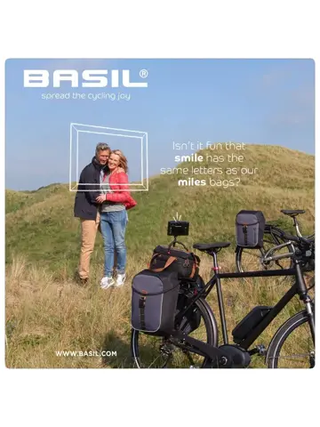 Basil Dubbele fietstas Miles Double Bag 34L