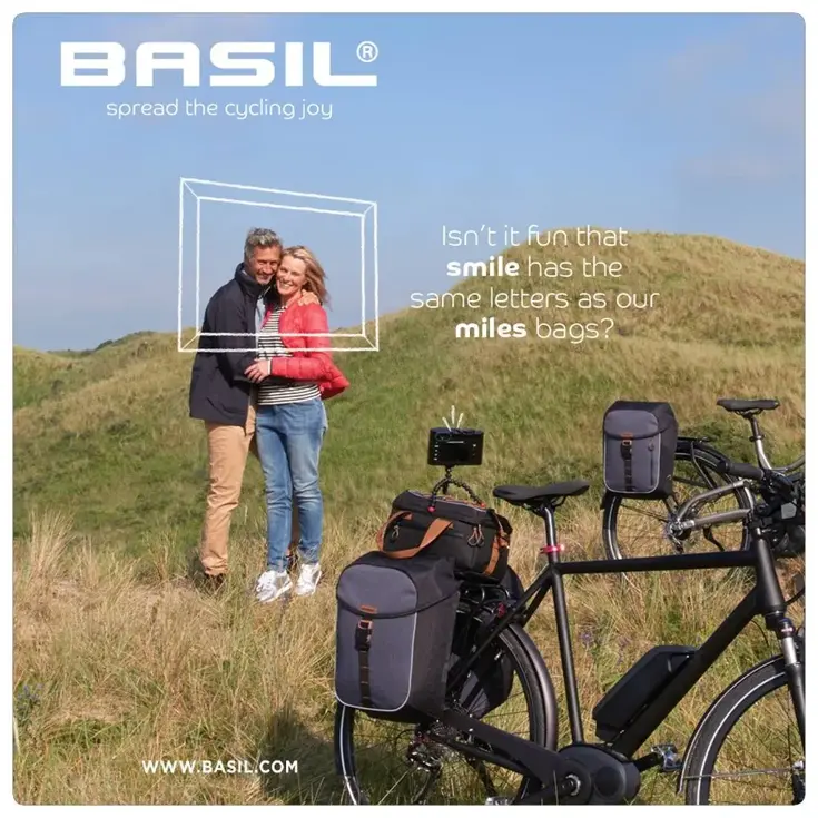 Basil Dubbele fietstas Miles Double Bag 34L