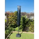 CUHOC Parasol Grijs Ø3m Met Voet En Hoes