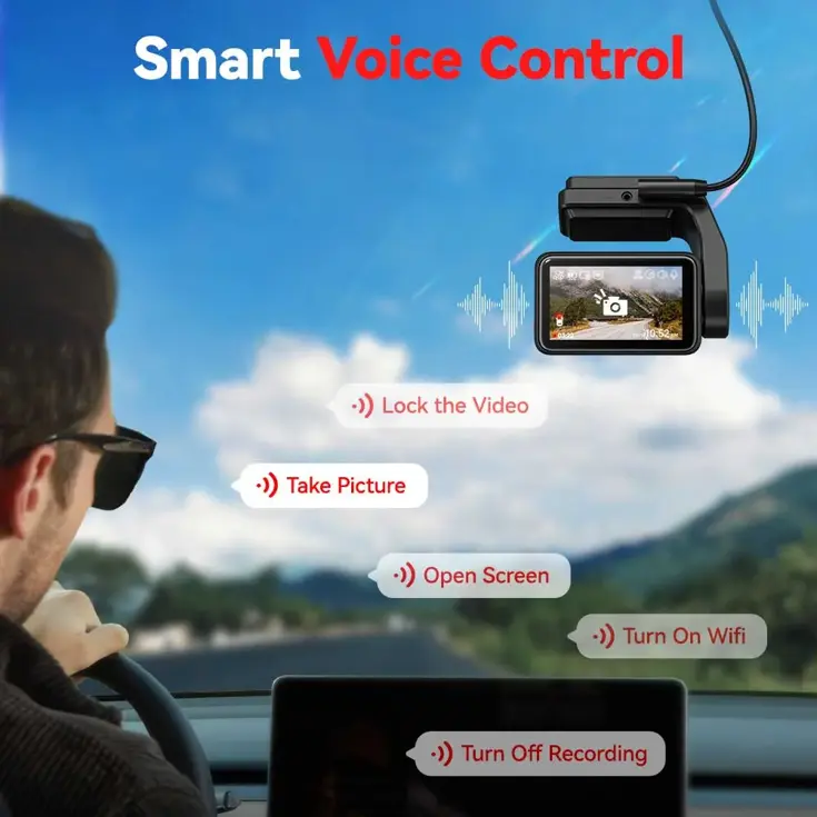 A4 4K Touch Wifi GPS 2CH 64gb dashcam
