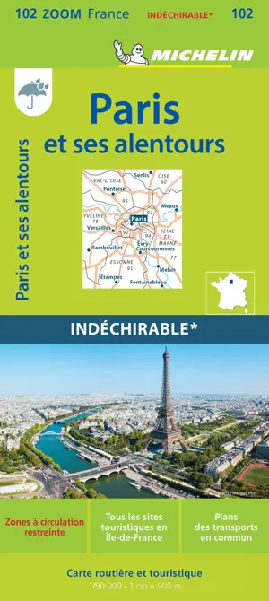 Wegenkaart Zoom 102 Paris et Alentours