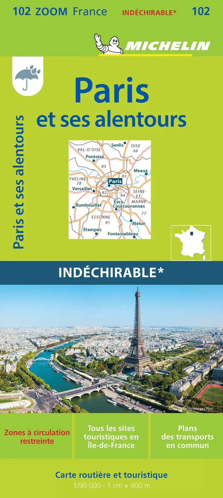 Wegenkaart Zoom 102 Paris et Alentours