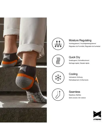 2 paar - Quarter Wandelsokken