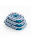 3-delige Opvouwbare Lunchboxset Silicone