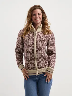 MGO Lou Dames - Outdoorvest - Noors patroon