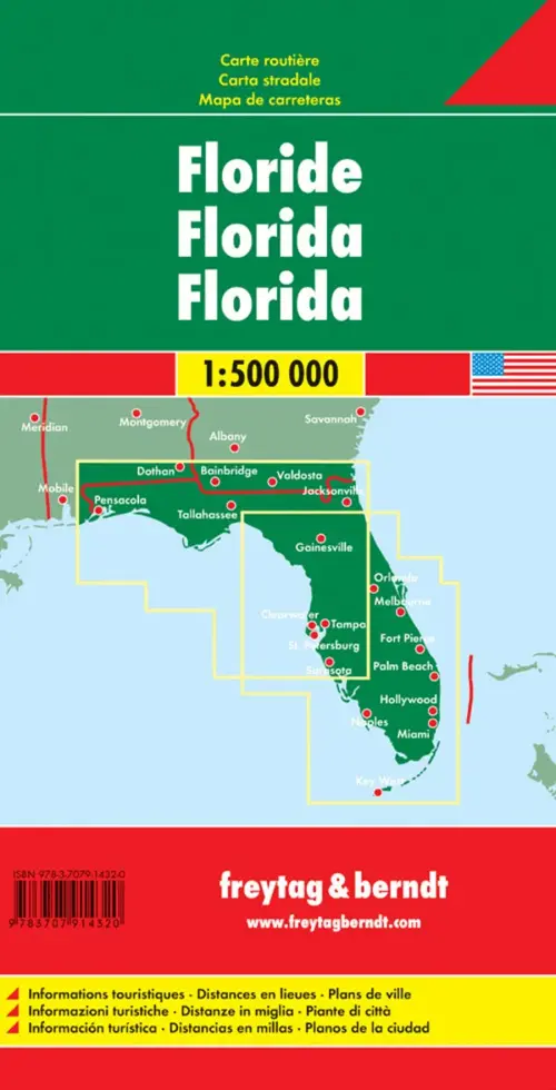 Wegenkaart Florida