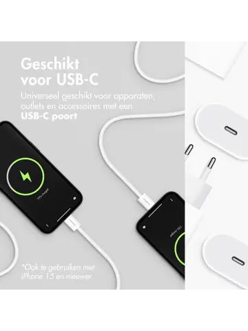 imoshion USB-C naar USB-C kabel 1 meter
