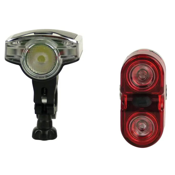 Complete set voor- en achterlicht met bevestiging