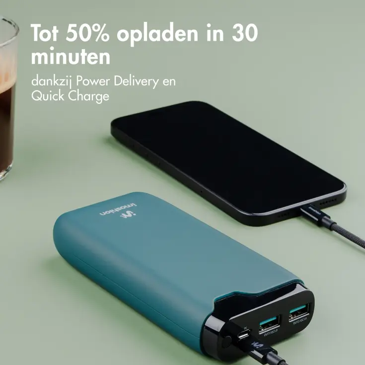 Powerbank 20.000 mAh 22.5w Snellader