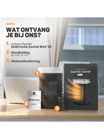 Elektrische Kachel PRO - 1500W - Roterend