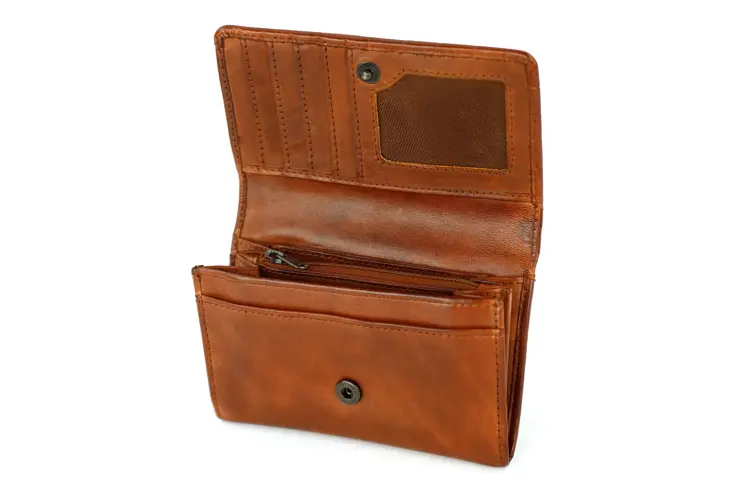 Croco - Portemonnee - Leer - Dames - 4 pasjes