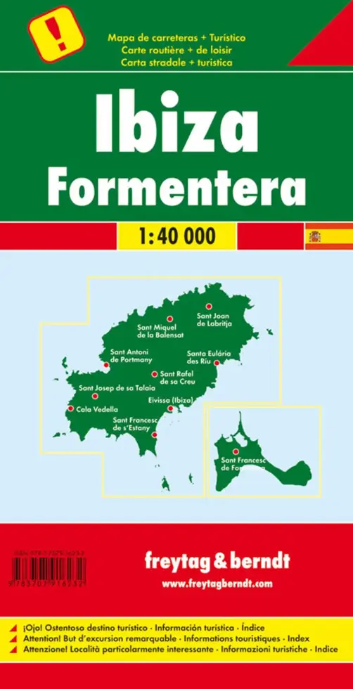 Wegenkaart Ibiza - Formentera
