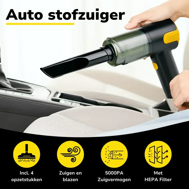 Auto Stofzuiger Draadloos 12V