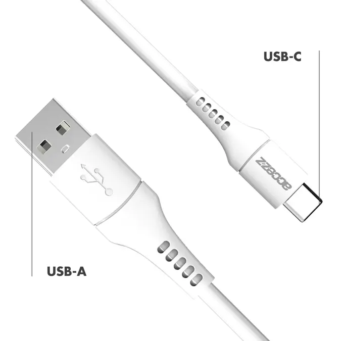 Accezz USB-C naar USB kabel 0,2 meter