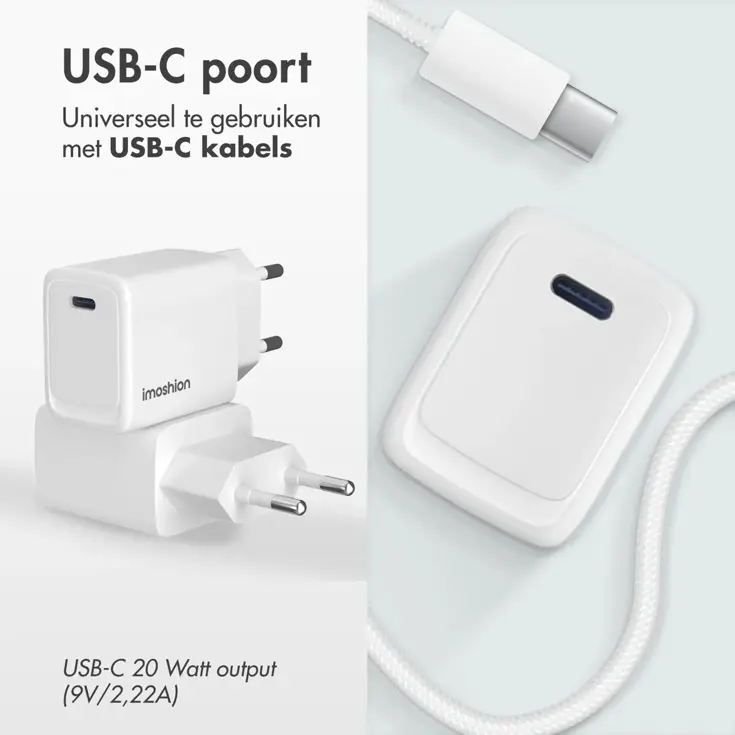 imoshion 20W Oplader USB-C