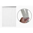 Deurgordijn - 90x220 cm Wit - Pvc - Hem