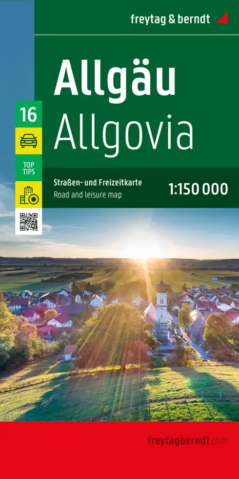 Wegenkaart Duitsland 16 - Allgäu