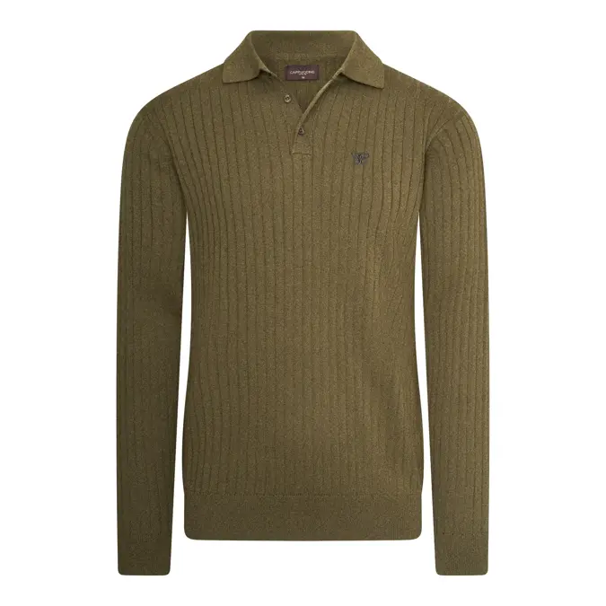 Heren Massa Knit Polo Cappuccino Italia