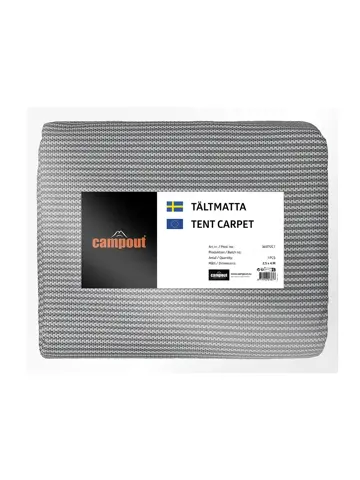 Campout Tenttapijt - 250 x 500 cm - Grijs