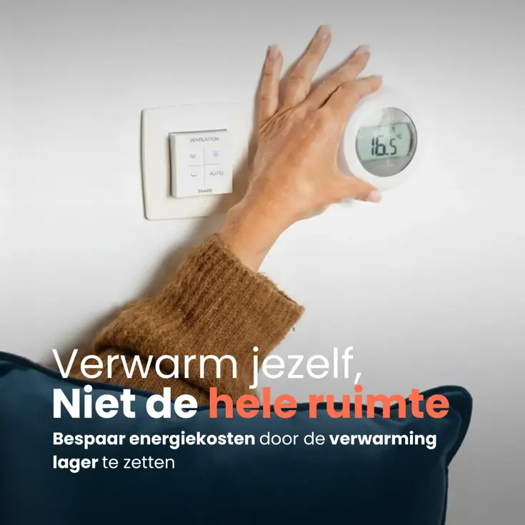 Qnuss Warmtekussen Fluweel 45x45