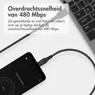 Gevlochten USB-C naar USB kabel