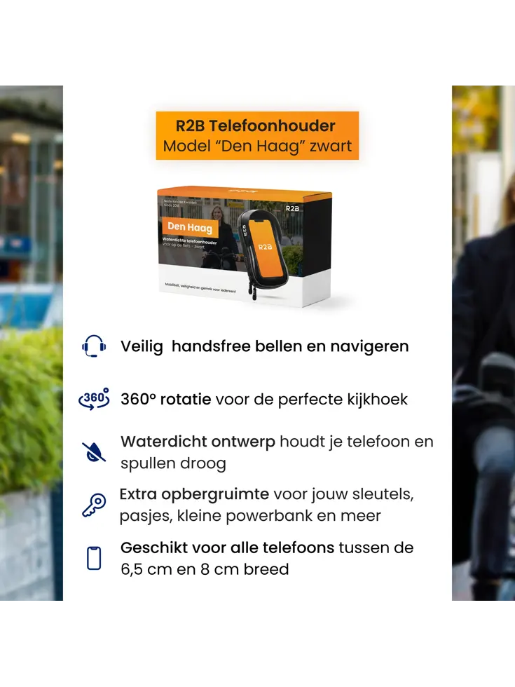 Telefoonhouder Fiets en Motor Waterdicht