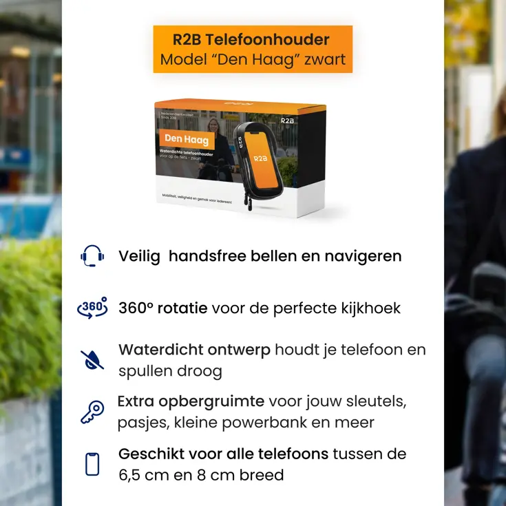 Telefoonhouder Fiets en Motor Waterdicht