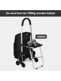 Boodschappentrolley 35L - Trapwielen