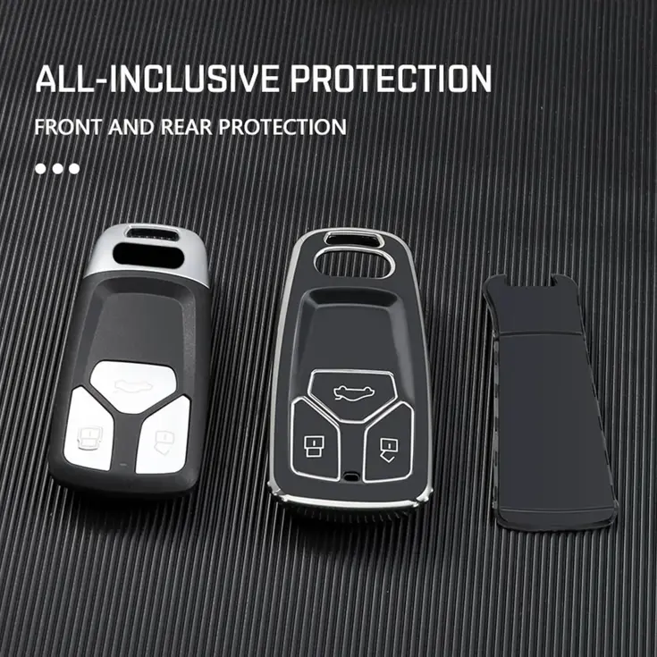 TPU Sleutelhoesje voor Audi zwart B3