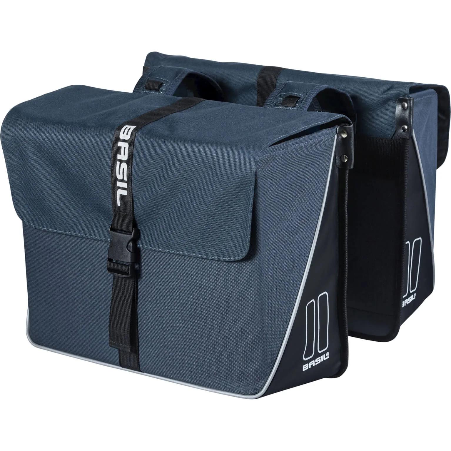 Basil  fietstas dubbel Forte blue black 35L  Blauw main product image