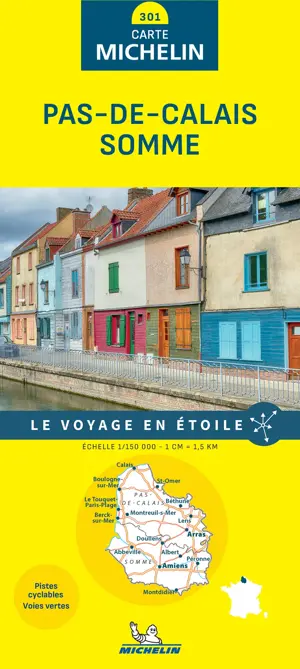 Michelin Local Wegenkaart 301 Pas de Calais