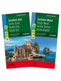 Wegenkaart Sicilië Oost en West Set