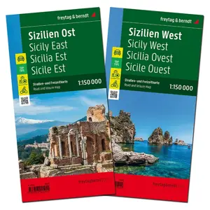 Wegenkaart Sicilië Oost en West Set