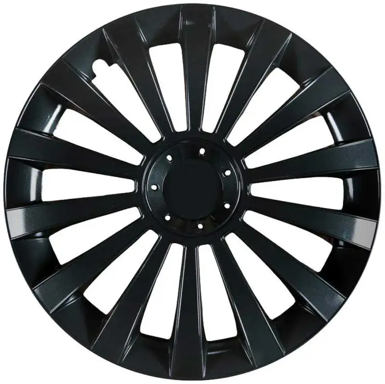 Meridan Zwart wieldoppen set van 4 - 14 inch