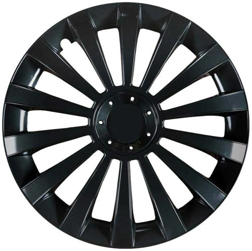 Meridan Zwart wieldoppen set van 4 - 14 inch