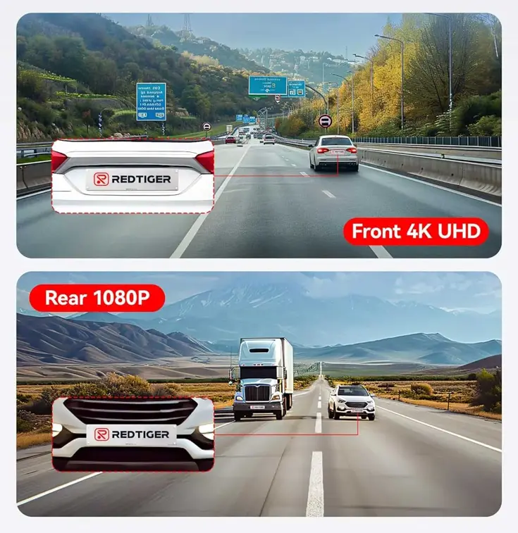 F7NP 4K Wifi GPS 2CH 128gb dashcam