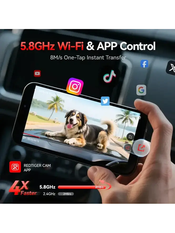 F7N Elite 4K Touch Wifi GPS 2CH 128gb dashcam