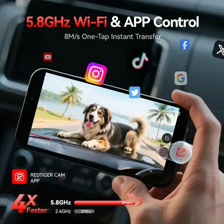 F7N Elite 4K Touch Wifi GPS 2CH 128gb dashcam