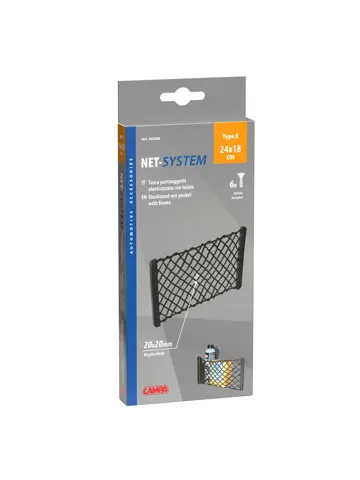 Elastisch bagagenet 24x18 cm