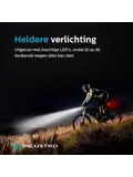 Oplaadbare Fietslamp Set Aluminium