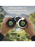 HD Verrekijker 12x42 - Zwart