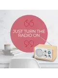 FM radio AUX input Retro design