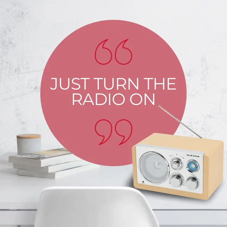 FM radio AUX input Retro design