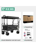 Bolderkar Opvouwbaar XL met Dak