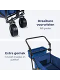 Bolderkar – Tot 120KG – 90L – Blauw