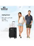 TravelZ Softspinner middenmaat koffer 67cm