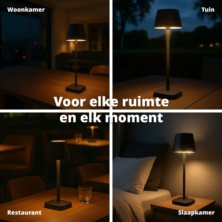 Tafellamp Lume - 3 lichtstanden - 38cm