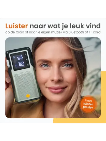 Noodradio - Solar Powerbank 10000mAh - Bluetooth