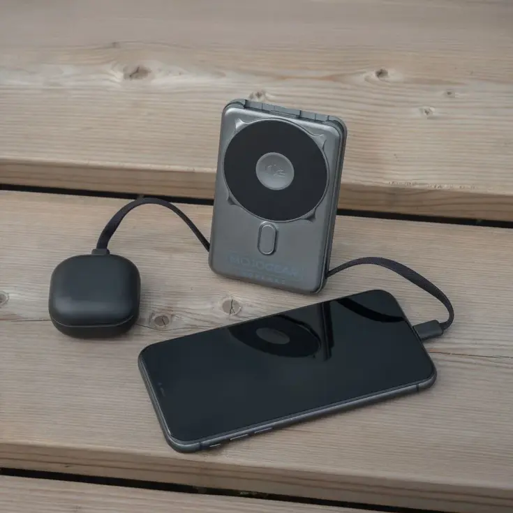 NovaMag Qi2 Powerbank 10.000mAh — Grijs