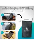 Solar Powerbank - 30.000mAh - 4 Panelen